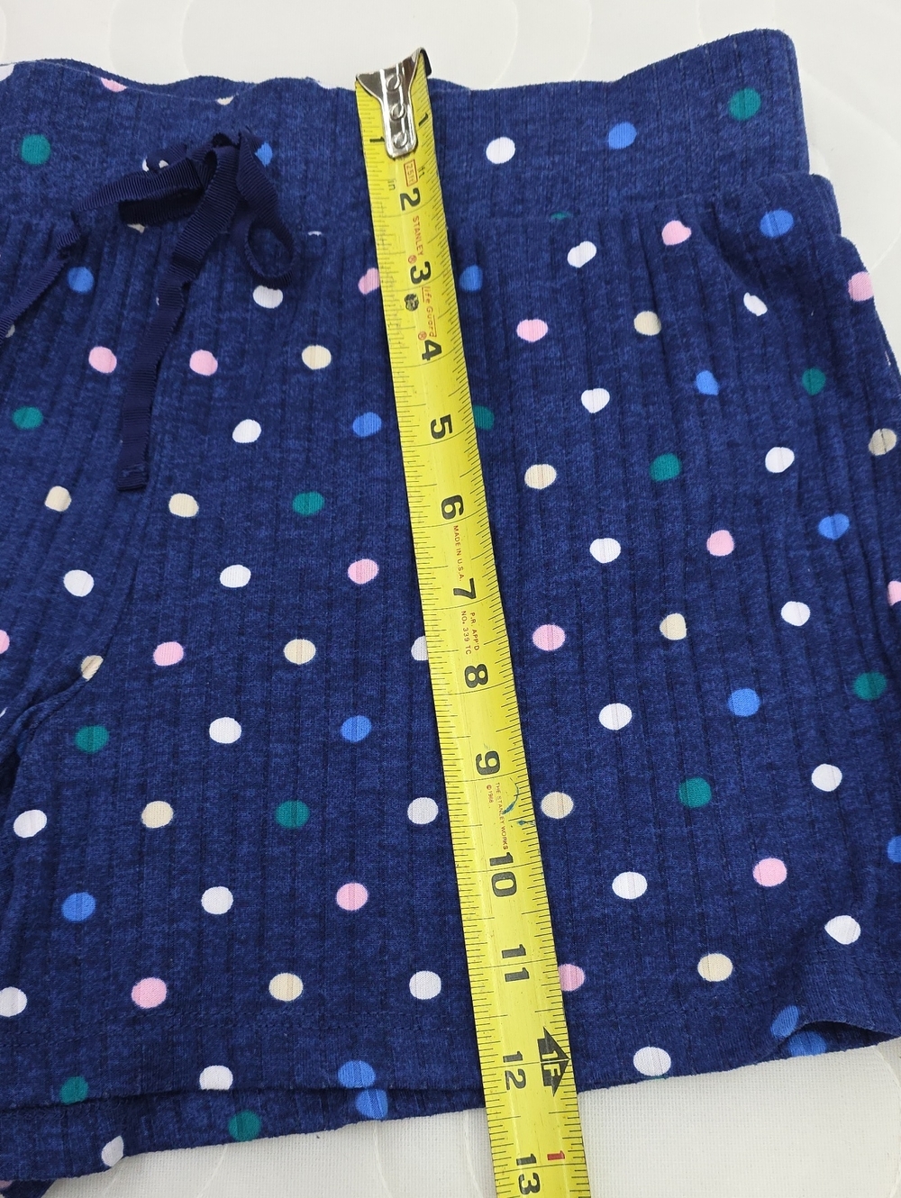NWOT Croft & Barrow Women's Navy Polka Dot Lounge Shorts - Picture 5 of 5